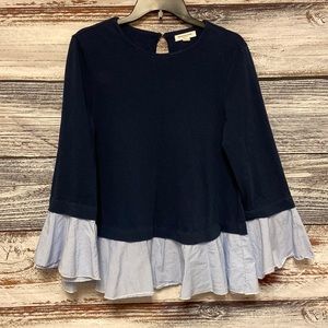 Boutique top - ruffles at sleeves and bottom